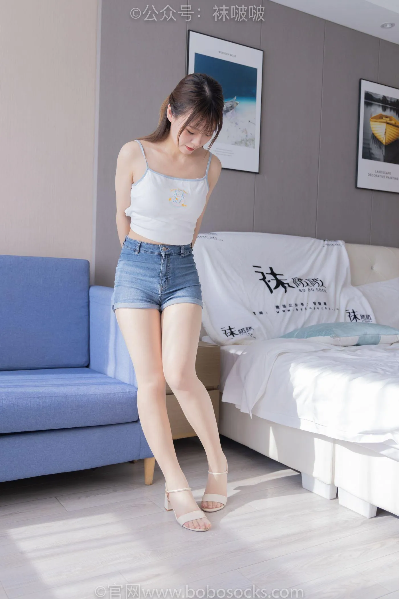[BoBoSocks袜啵啵]NO.077 朵朵-凉鞋、肉丝 [139P]插图7